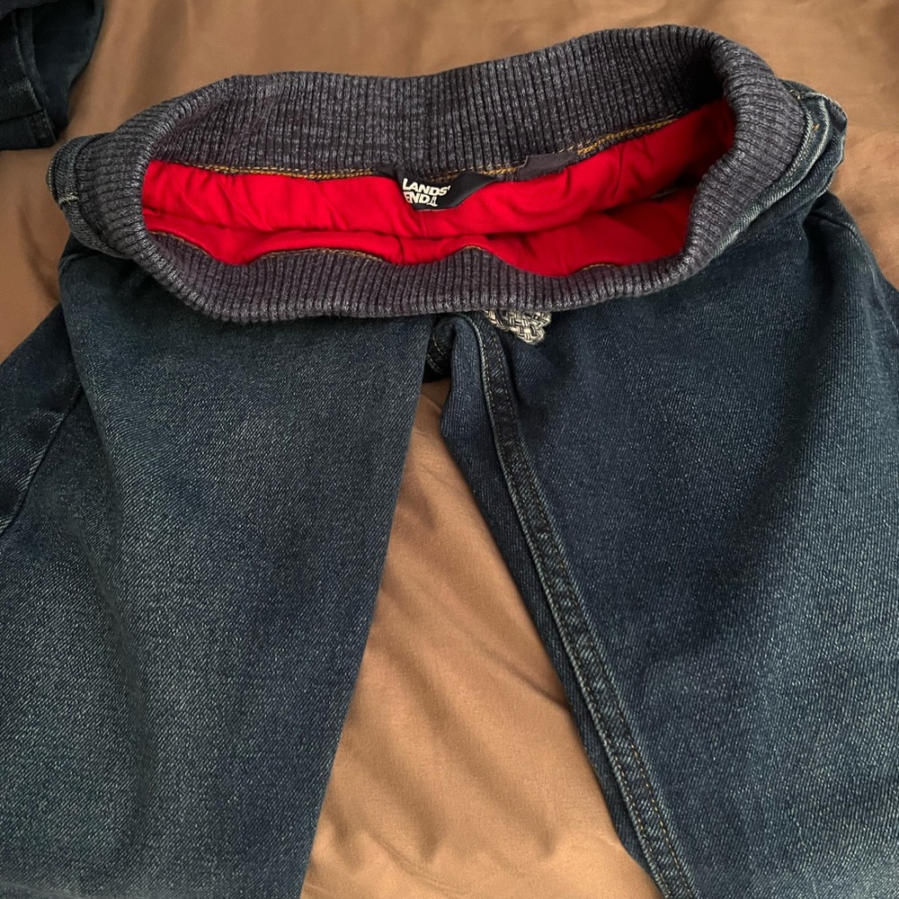 Boys size 8 jeans/lined